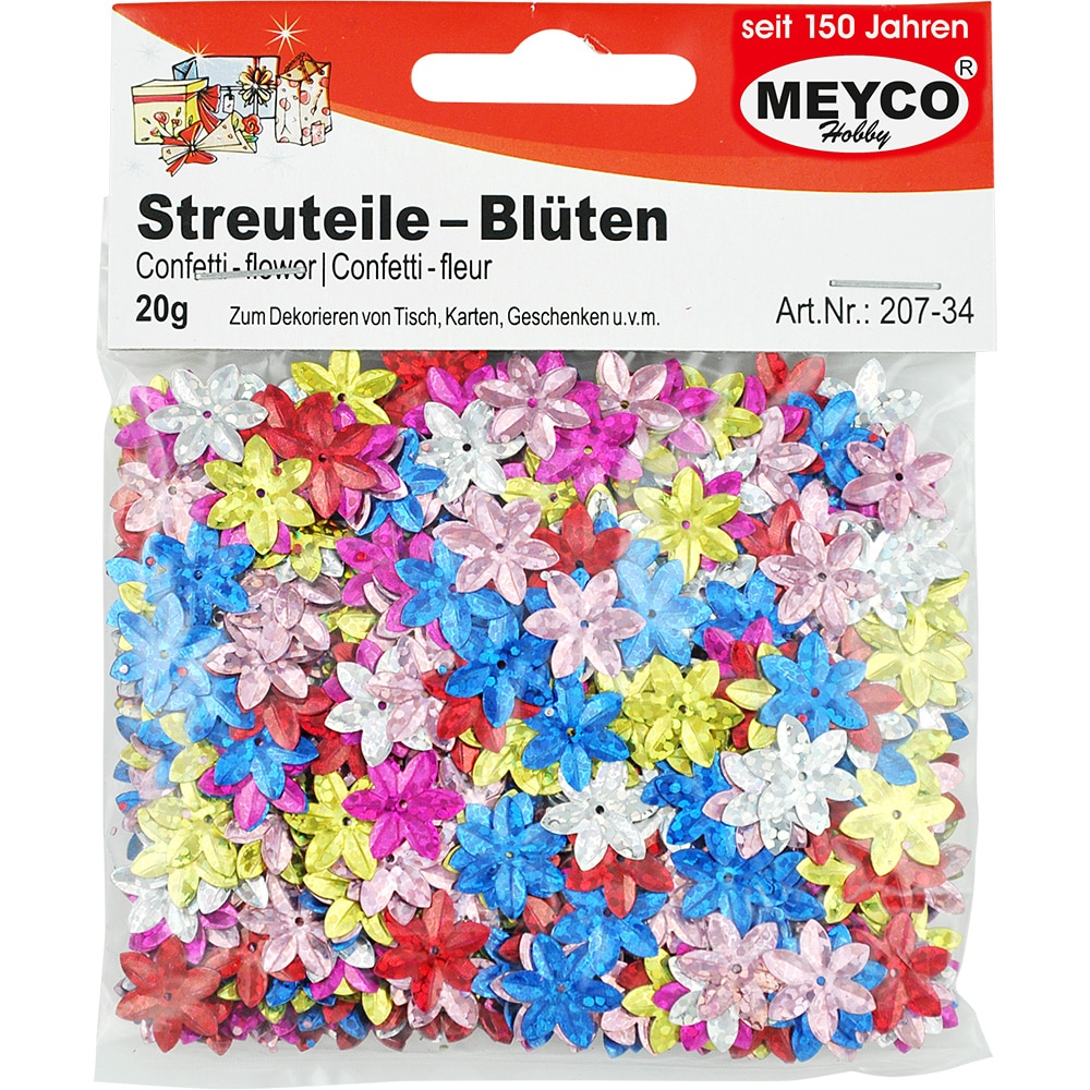 Set floricele multicolore pentru activitati craft, 20 gr