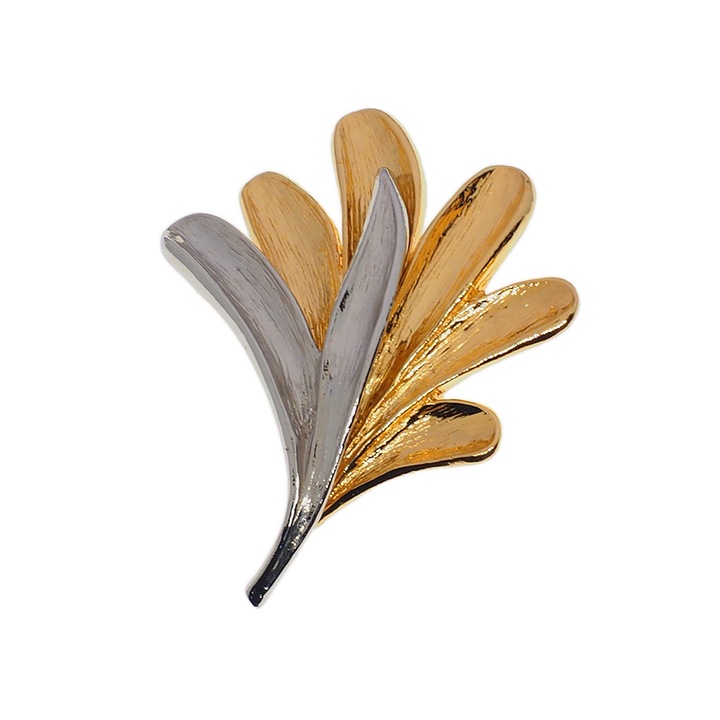 Részben aranyozott horganyzott bross modell 15094 Dras Silver/Gold