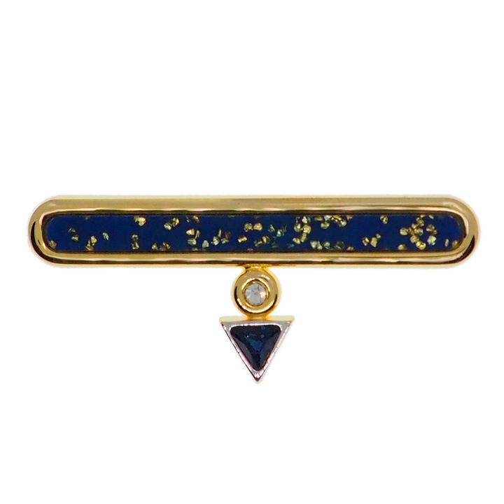 Брошка модел 15077 Dras Gold/Silver