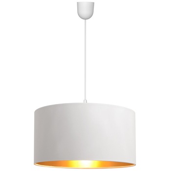 Lustra HELAM, ALBA, Alb/Auriu, 1xE27 Lustra HELAM, ALBA, Alb/Auriu, 1xE27