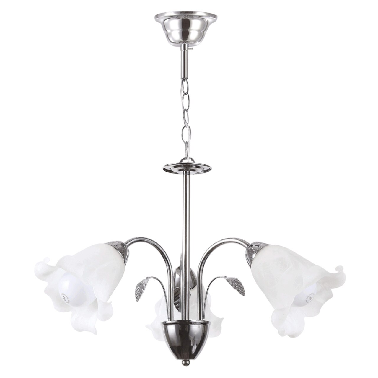 Lustra Interior Erste Lylian 3x60W Max E27 EL0033971 Culoare Crom si Alb