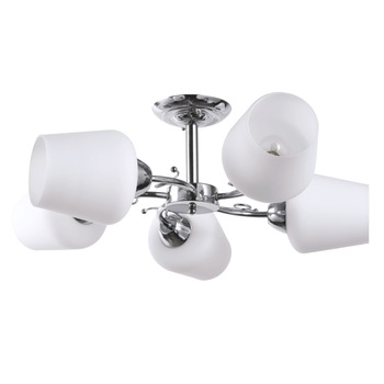 Lustra Interior Erste Veda 5x60W Max E27 EL0034027 Culoare Crom si Alb Lustra Interior Erste Veda 5x60W Max E27 EL0034027 Culoare Crom si Alb