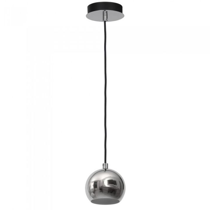 Pendul Luminex - Modern, Negru, Metal, GU10