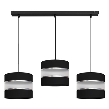 Lustra HELAM, HELEN, Negru/Crom, 3xE27 , bar Lustra HELAM, HELEN, Negru/Crom, 3xE27 , bar