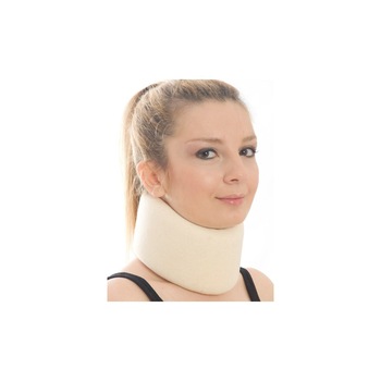 Guler Cervical Moale din Burete Dens, Marime S, Circumferinta gat 34-36 cm, Morsa Cyberg Guler Cervical Moale din Burete Dens, Marime S, Circumferinta gat 34-36 cm, Morsa Cyberg