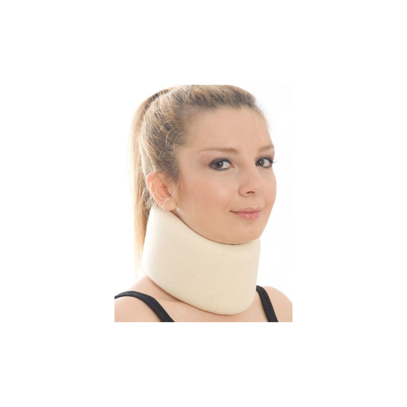 Guler Cervical Moale din Burete Dens, Marime XL, Circumferinta gat 40-42 cm, Morsa Cyberg