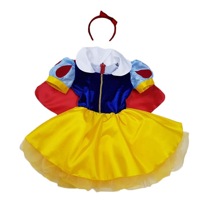 Rochita scurta Alba ca Zapada 4 ani, Flavis, Rosu