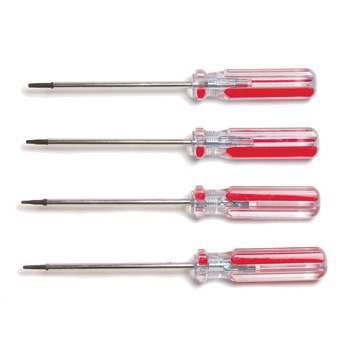 Set 4 surubelnite Torx T5-T8 cu maner colorat, Gadget Set 4 surubelnite Torx T5-T8 cu maner colorat, Gadget