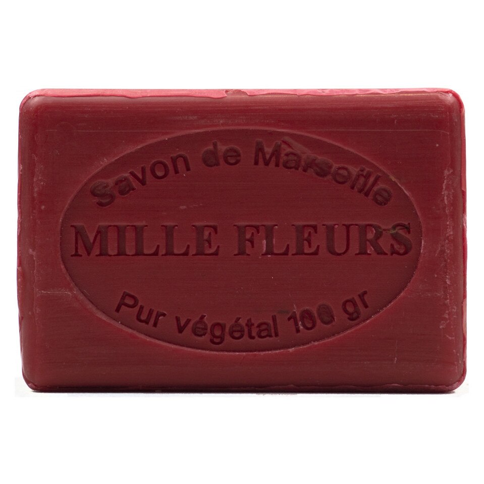 Sapun Natural de Marsilia 100g Flori Rosii Mille Fleurs Le Chatelard 1802