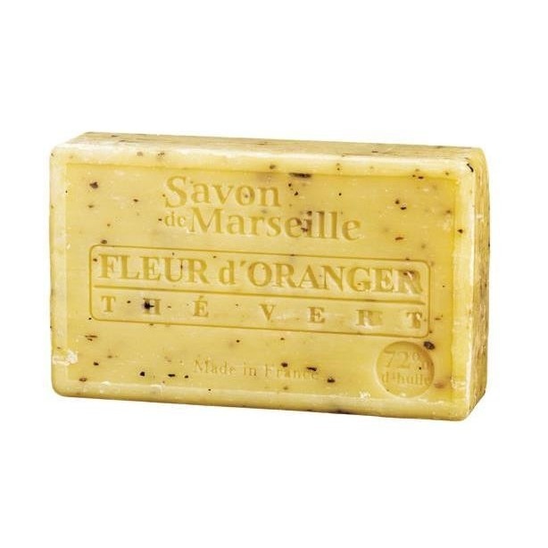 Sapun Natural de Marsilia 100g Exfoliant Flori de Portocal-Ceai Verde Le Chatelard 1802