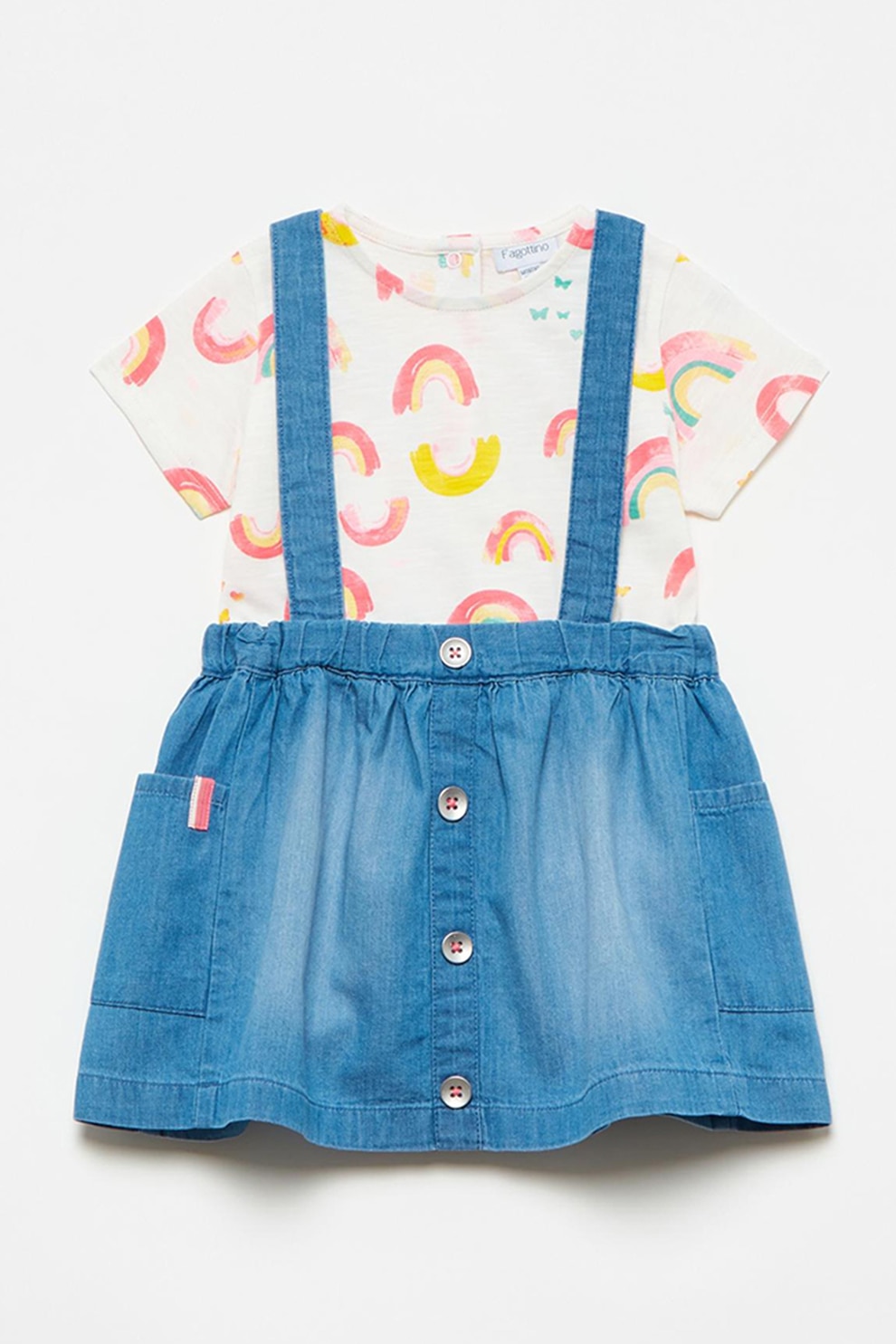 OVS, Rochie tip sarafan din denim, Albastru deschis