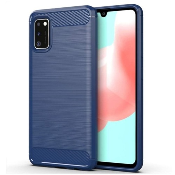 Калъф fixGuard Armor Carbon за Samsung Galaxy A41, Carbon Blue