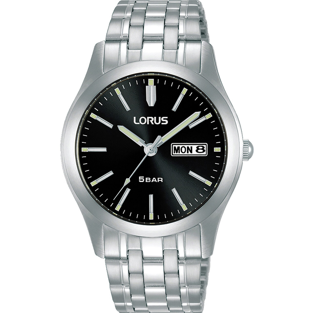 Ceas barbatesc Lorus RXN67DX9, Quartz, 38mm, 5ATM, Argintiu
