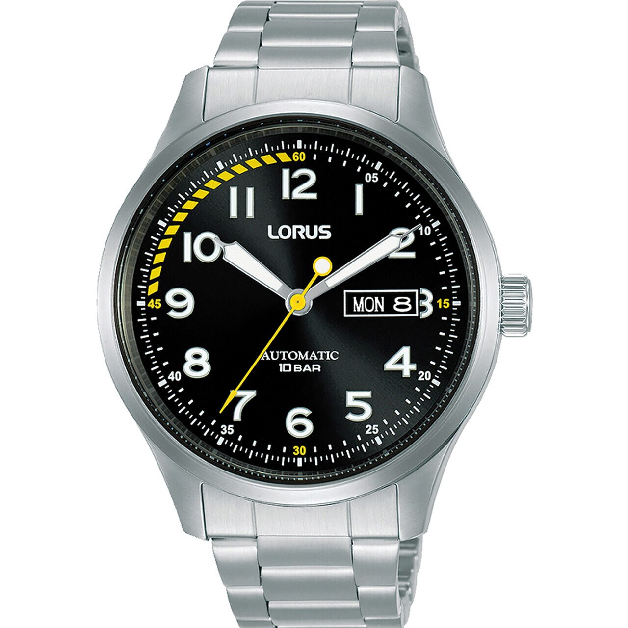 Ceas barbatesc Lorus RL457AX9, Automatic, 42mm, 10ATM, Argintiu