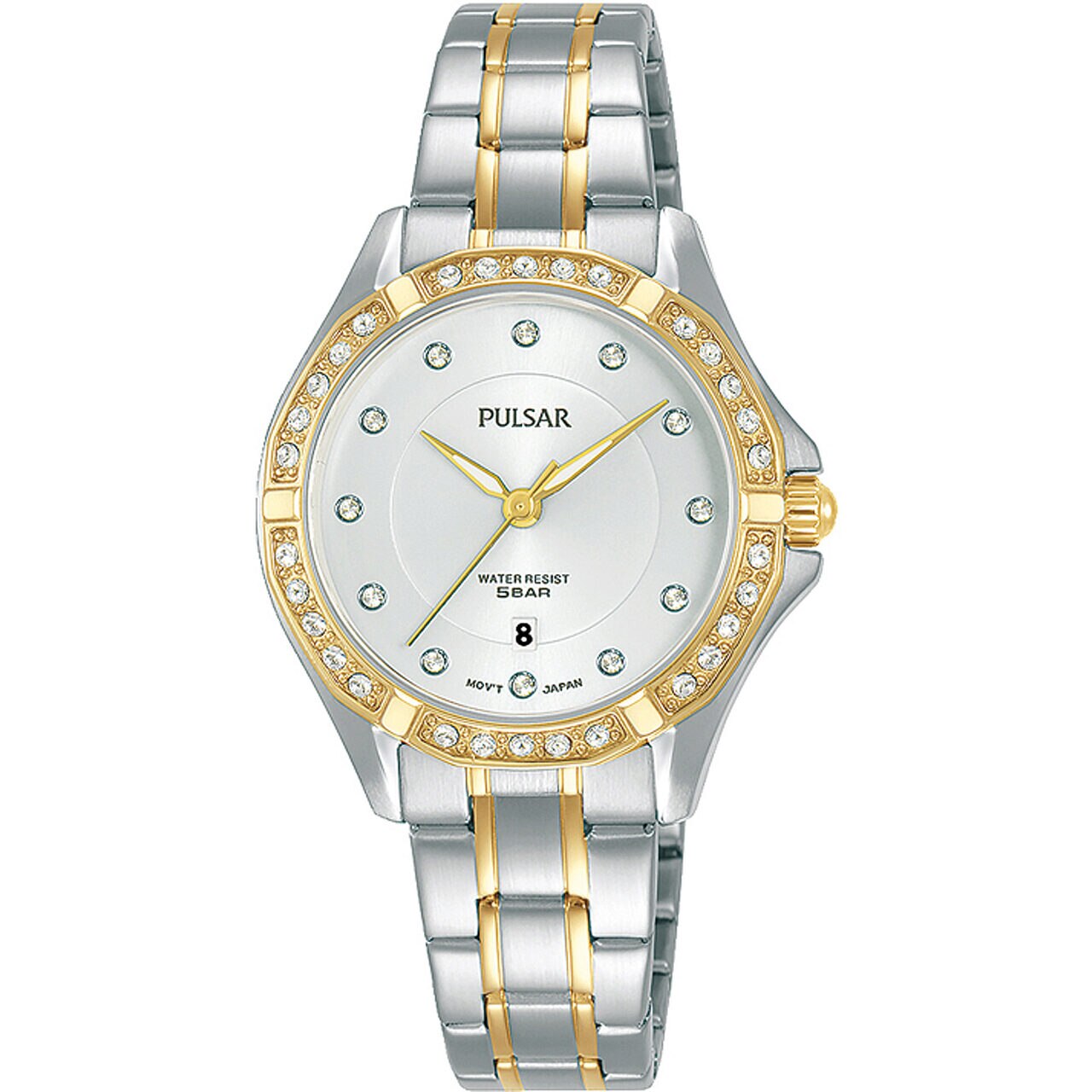Ceas de dama Pulsar PH7530X1, Quartz, 30mm, 5ATM, Auriu