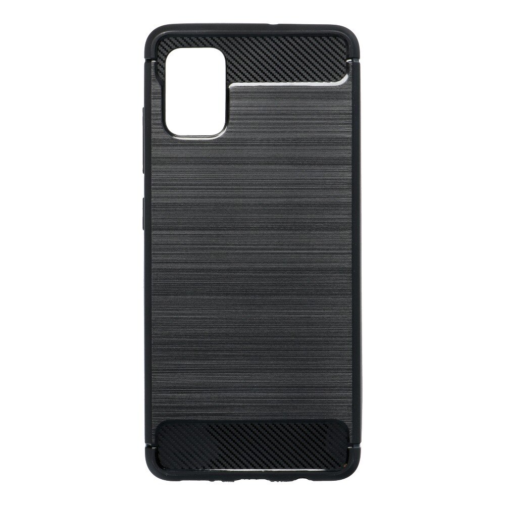 Husa Protectie Forcell Carbon compatibila cu Samsung Galaxy A51 Black / Negru