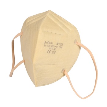 Masca Crem FFP2, model AD-1001, 5 straturi, Conforma cu CE 2163, ambalata individual Masca Crem FFP2, model AD-1001, 5 straturi, Conforma cu CE 2163, ambalata individual