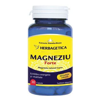Supliment alimentar Magneziu Forte, 30 capsule Supliment alimentar Magneziu Forte, 30 capsule