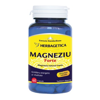 Supliment alimentar Magneziu Forte, 60 capsule Supliment alimentar Magneziu Forte, 60 capsule