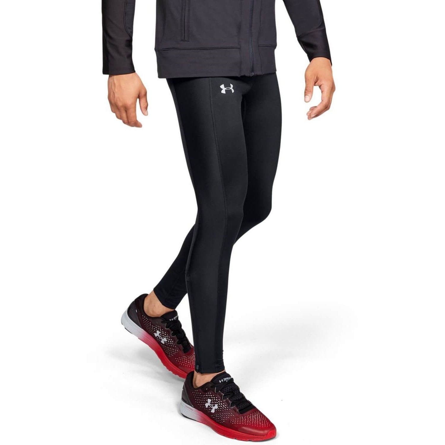 Pantaloni sport pentru barbati, Under Armour Coldgear Run Tight, Negru