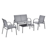 set mobilier gradina gagra hg encasa masa 37 x 80 x 45 cm banca 80 x 108 x 62 cm scaune 80 x 58 x 62cm otelpoliestersticla gri deschisnegru imagen 43_0_
0
