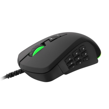 Mouse de gaming Genesis, Optic, 10200 Dpi, Gaming, Ergonomic, 14 butoane, Memorie incorporata, Negru Mouse de gaming Genesis, Optic, 10200 Dpi, Gaming, Ergonomic, 14 butoane, Memorie incorporata, Negru
