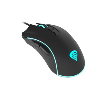 Mouse de gaming Genesis, Optic, 12000 Dpi, Ergonomic, 6 nivele DPI, Memorie incorporata, Negru Mouse de gaming Genesis, Optic, 12000 Dpi, Ergonomic, 6 nivele DPI, Memorie incorporata, Negru