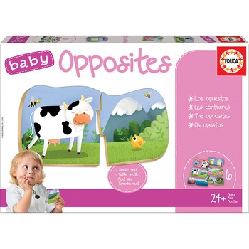 Set 4 puzzle-uri - Baby - Opposites, Carton Set 4 puzzle-uri - Baby - Opposites, Carton