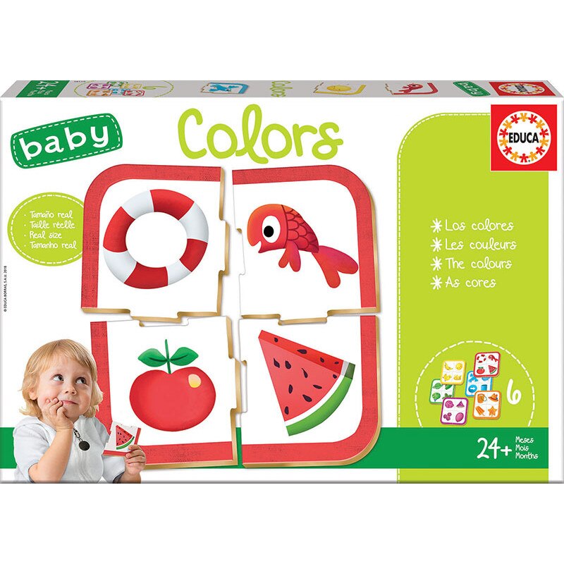 Set 6 puzzle-uri - Baby Colors, Carton