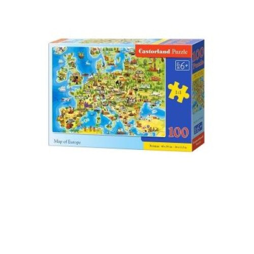 Puzzle 100 piese Harta Europei