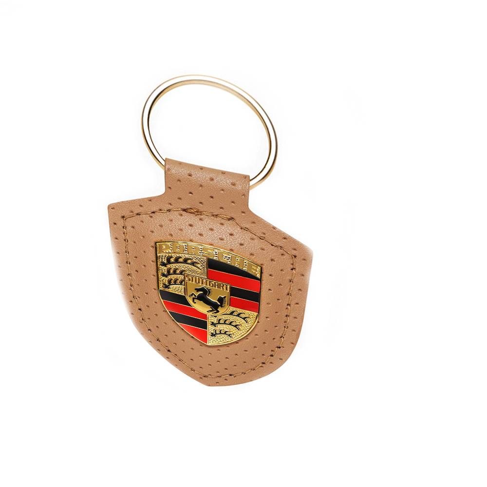 Breloc din Piele Colectie Noua Porsche, Bej