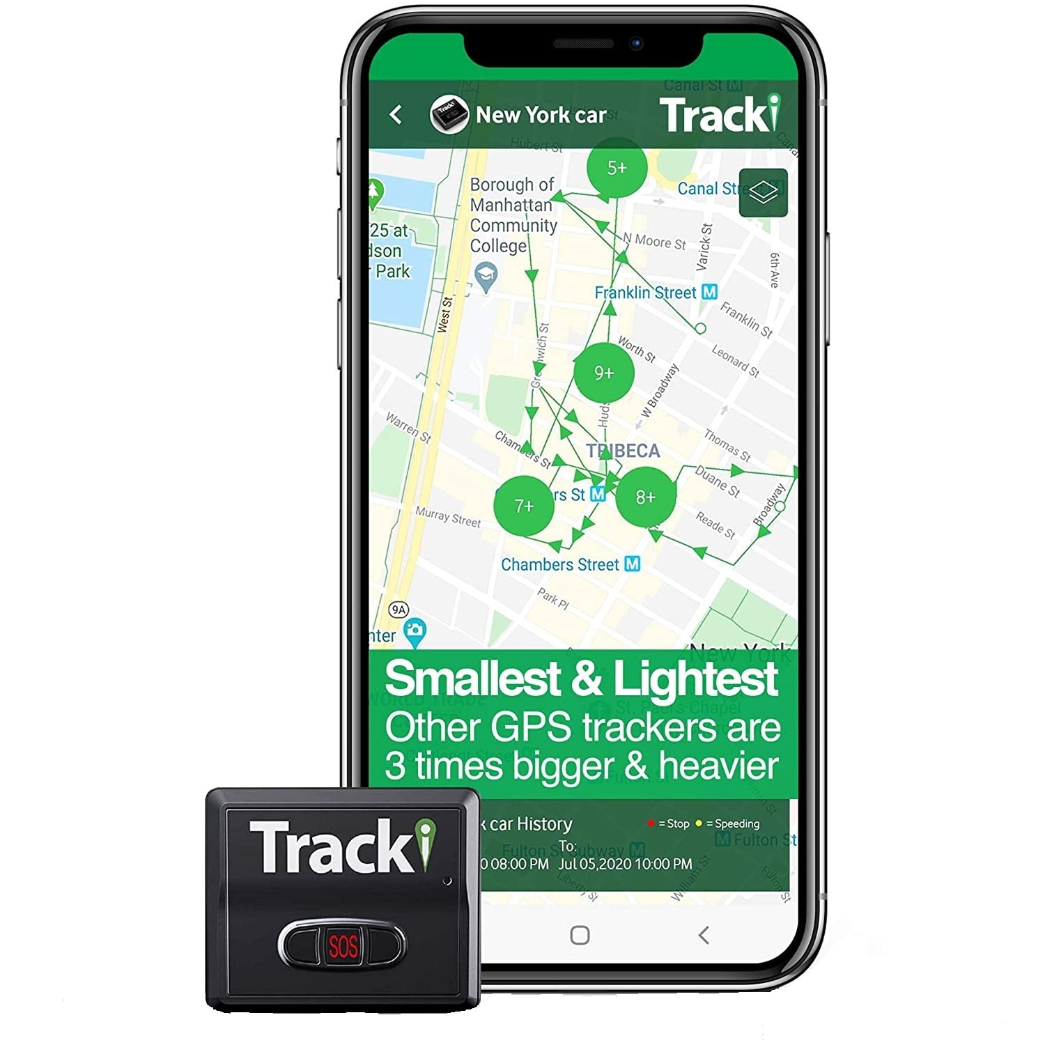 Urmaritor GPS, Trackimo, Negru