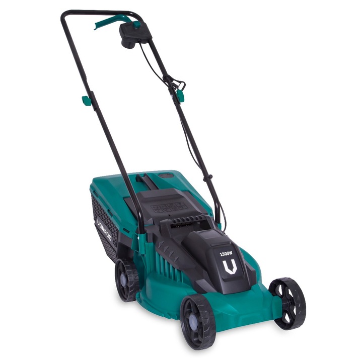 Masina de tuns gazon VONROC, LM502AC, electrica, putere 1300W, capacitate rezervor 30L, latimea de taiere 32cm, turatie 3400/min, greutate 8.5kg