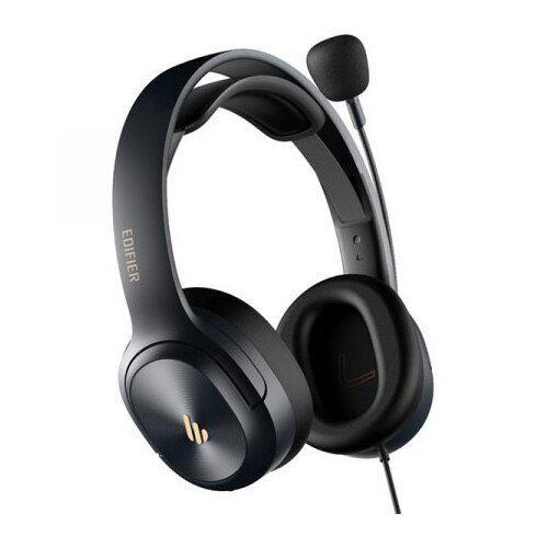 Casti cu microfon Edifier K6500, jack 3.5mm, Negru