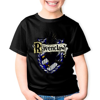 Tricou Negru Copii , Harry Potter Ravenclaw, Negru Tricou Negru Copii , Harry Potter Ravenclaw, Negru