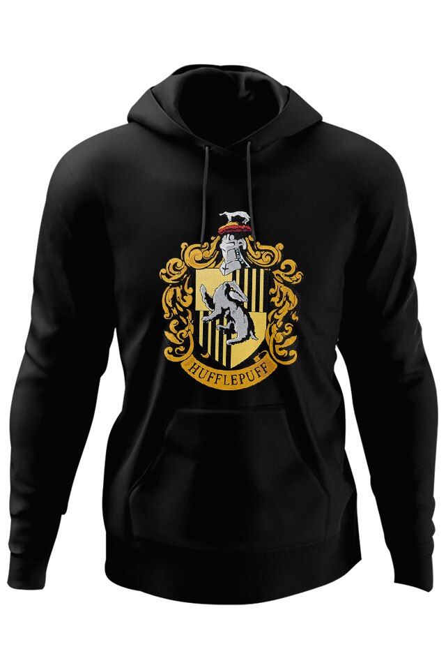 Hanorac Harry Potter Hufflepuff, Negru, M