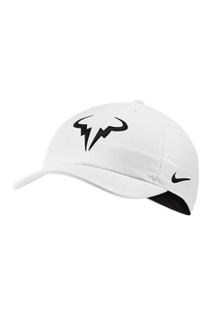 Nike, Sapca unisex pentru tenis AeroBill Rafa Heritage, Alb/Negru Nike, Sapca unisex pentru tenis AeroBill Rafa Heritage, Alb/Negru