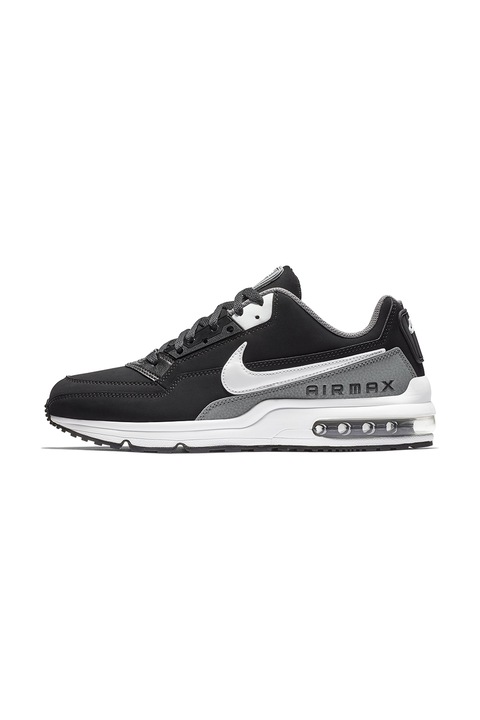 Nike, Air Max bőr és műbőr sneaker, Fehér/Fekete/Szürke