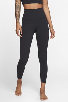 Nike, Colanti cu talie inalta pentru fitness Yoga Luxe, Negru