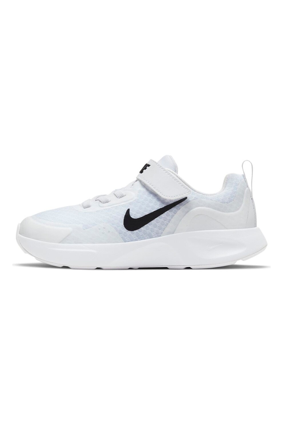 Nike, Pantofi sport de plasa WearAllDay, Alb/Albastru azur/Negru, 28 EU