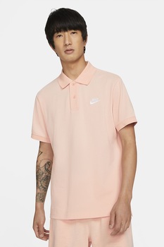 Nike, Tricou polo de bumbac pique Matchup, Roz somon/Alb Nike, Tricou polo de bumbac pique Matchup, Roz somon/Alb
