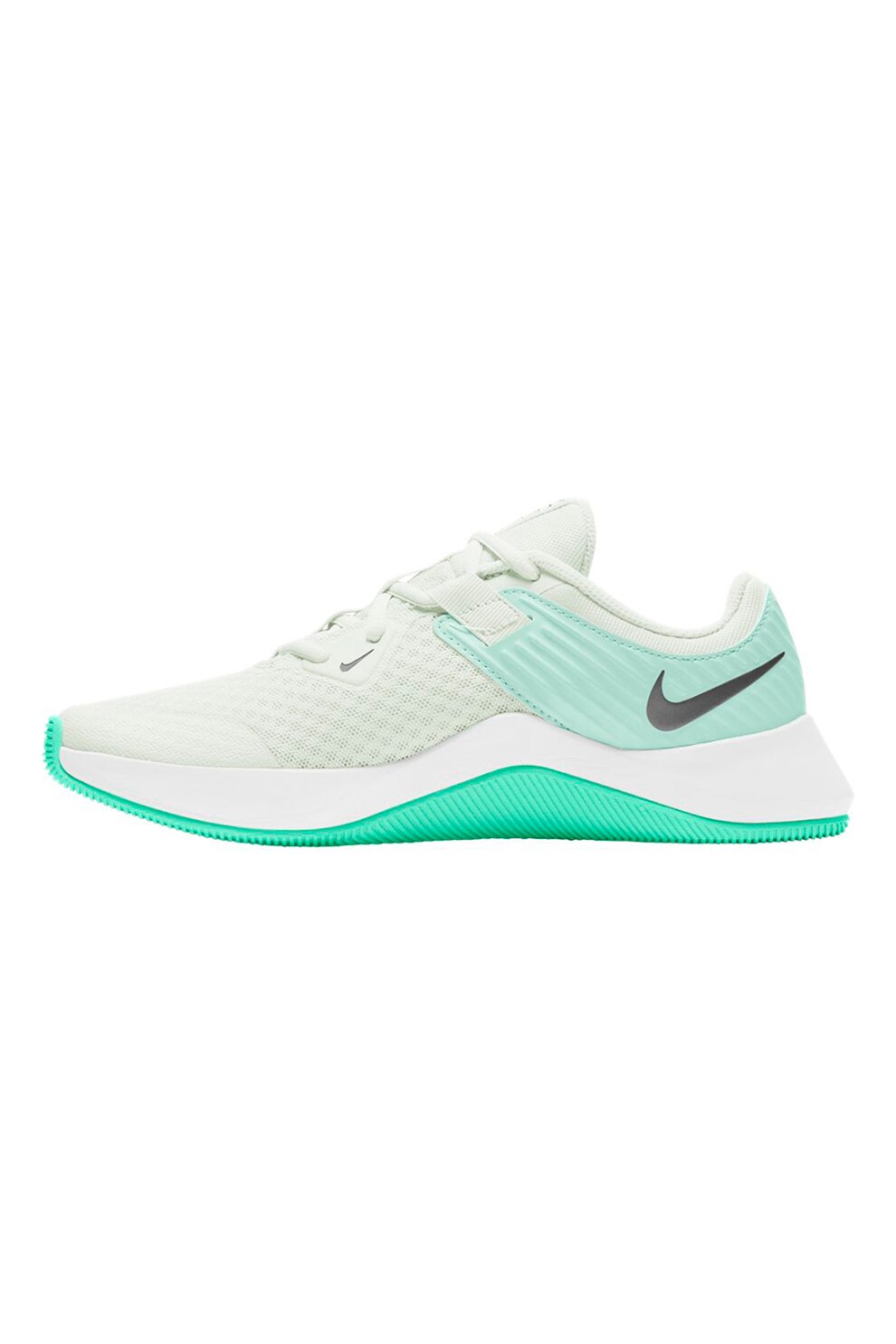 Nike, Pantofi cu detalii logo pentru antrenament Mc, Alb/Verde menta, 5.5