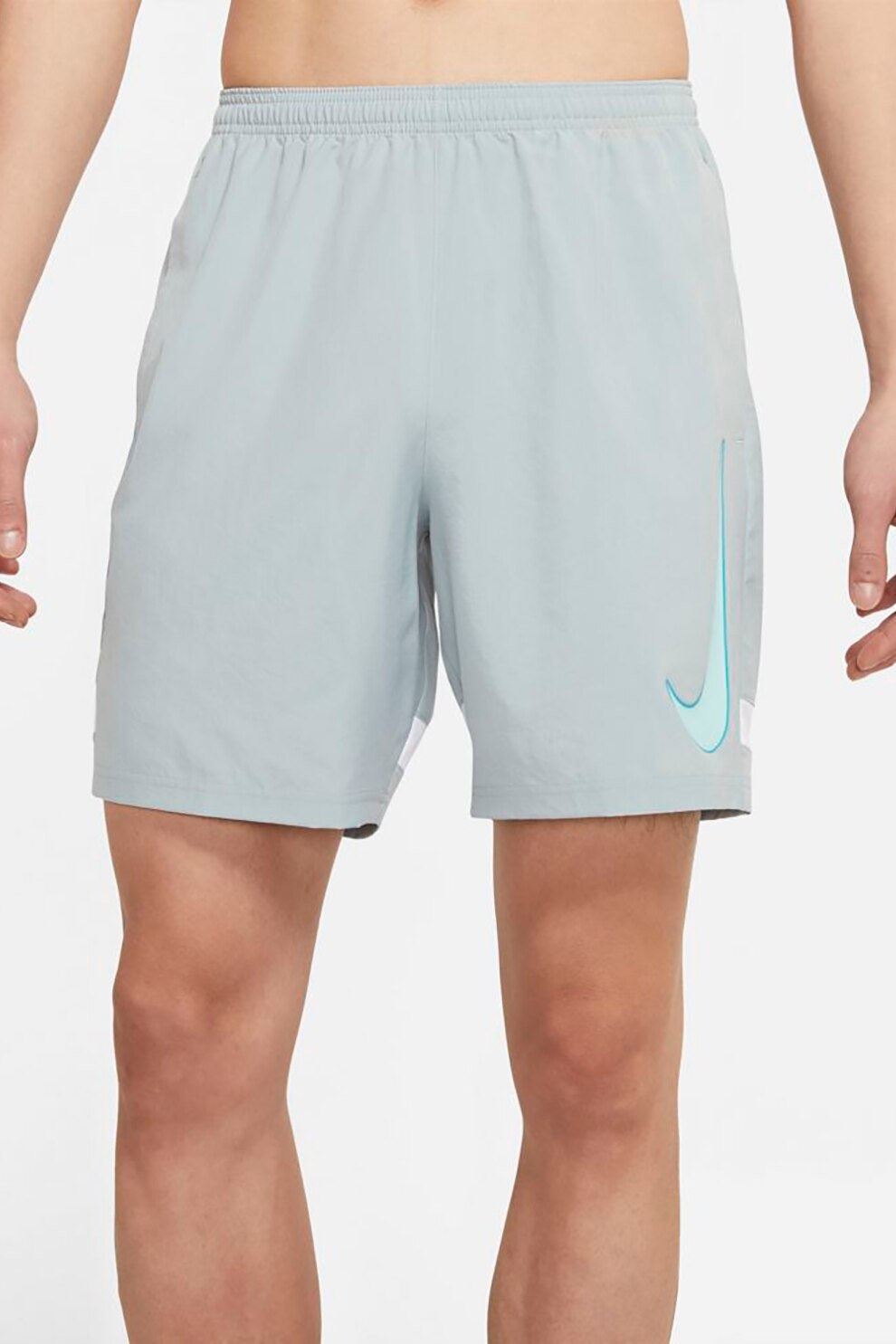 Nike, Pantaloni scurti cu tehnologie Dri-Fit pentru fotbal Academy, Gri deschis