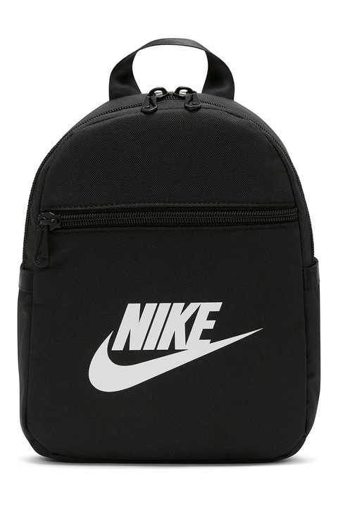 Nike, Малка раница Futura 365 с лого, Черен/Бял