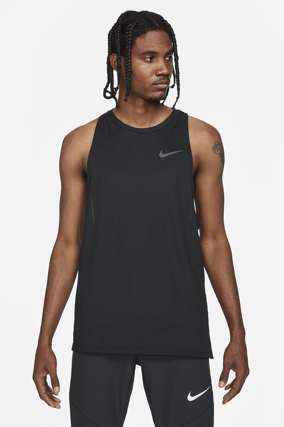 Nike, Top cu tehnologie Dri-FIT pentru fitness Pro, Negru