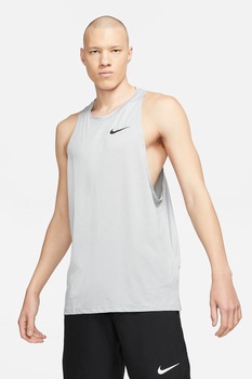 Nike, Top cu tehnologie Dri-FIT pentru fitness Pro, Gri deschis Nike, Top cu tehnologie Dri-FIT pentru fitness Pro, Gri deschis