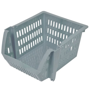 Cos din plastic stivuibil, Gondol 20x23x13 cm, Gri Cos din plastic stivuibil, Gondol 20x23x13 cm, Gri