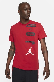 Nike, Tricou elastic Jordan Air, Rosu/Negru/Alb