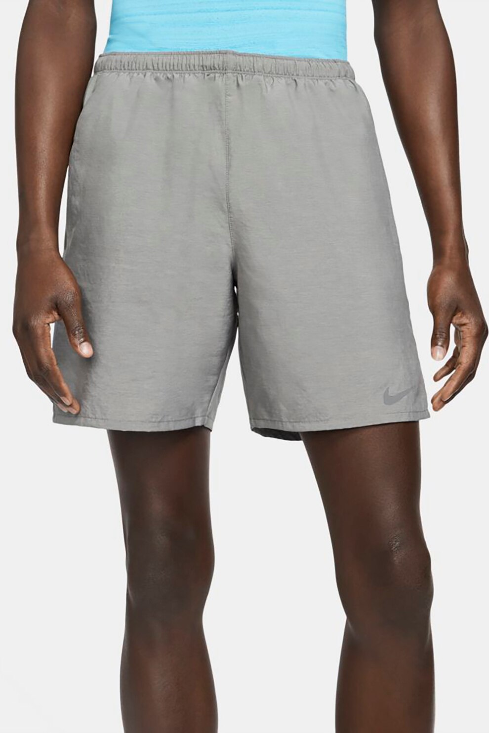 Nike, Pantaloni scurti cu tehnologie Dri-Fit, pentru alergare Challenger, Gri, 2XL