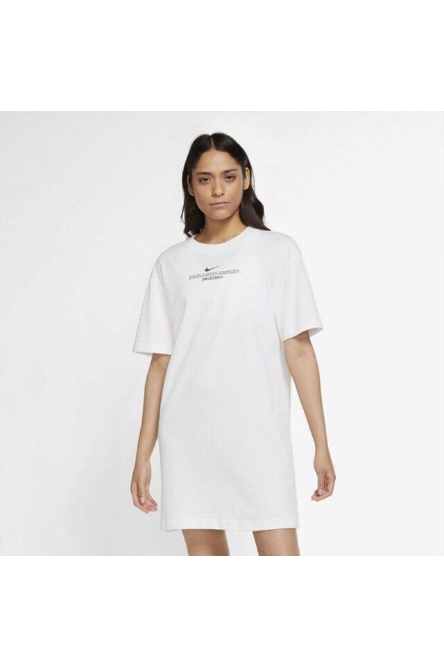 Rochie Nike W NSW SWSH DRSS SS, XS INTL, Alb